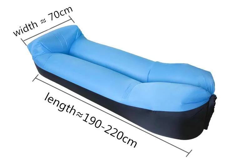 Sofá Inflável Lazy Portátil - Cama de Ar para Praia, Camping e Relaxamento