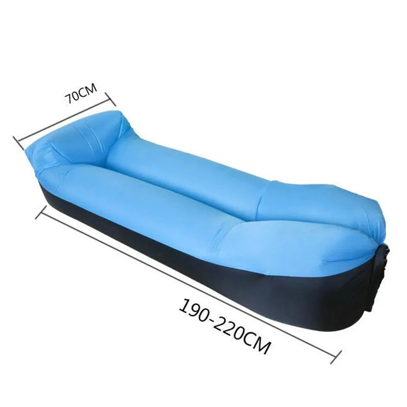 Sofá Inflável Lazy Portátil - Cama de Ar para Praia, Camping e Relaxamento