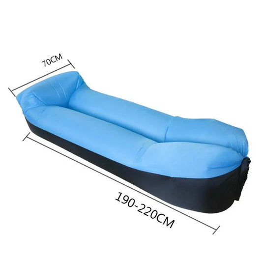 Sofá Inflável Lazy Portátil - Cama de Ar para Praia, Camping e Relaxamento