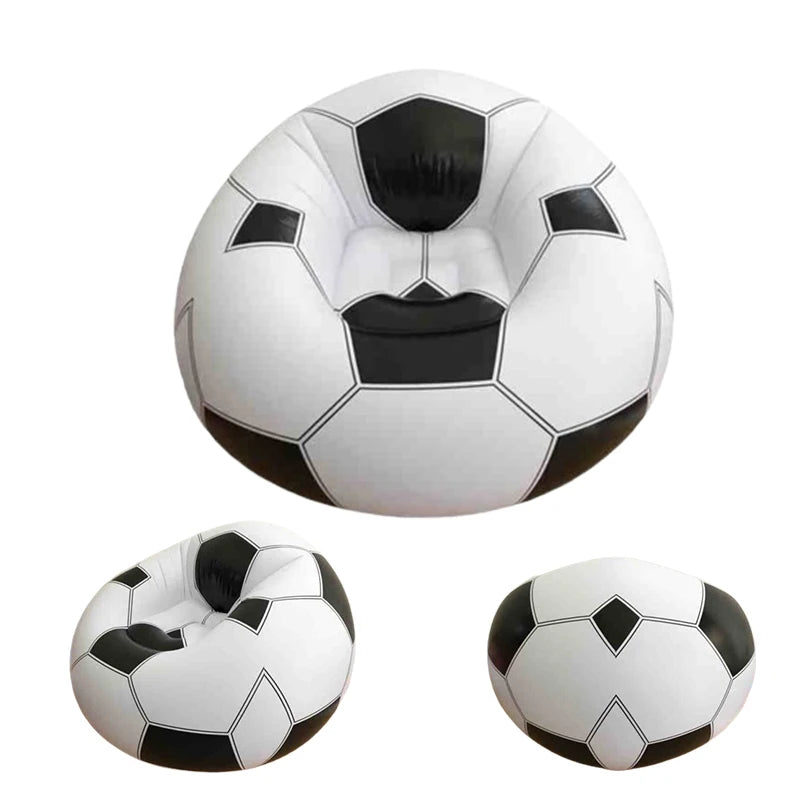 Sofá Inflável Lazy - Futebol, PVC, Portátil e Impermeável