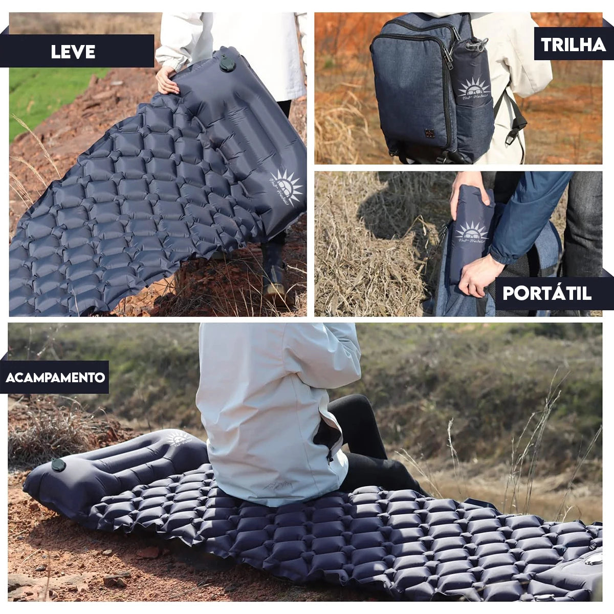 Travesseiro Inflável Portátil para Camping - Conforto e Leveza para suas Aventuras