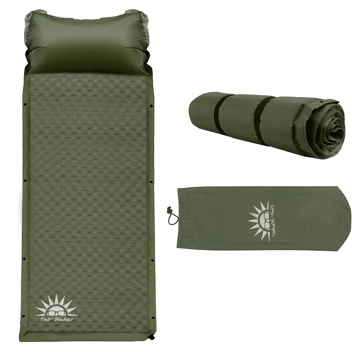 Colchão Inflável Automático Camping 1 Pessoa