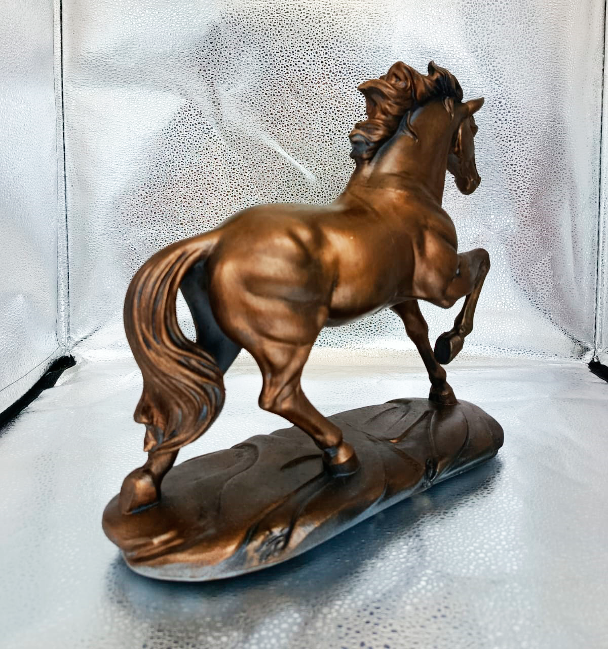 Escultura Decorativa Cavalo – Estilo Bronze Cobre | 30cm