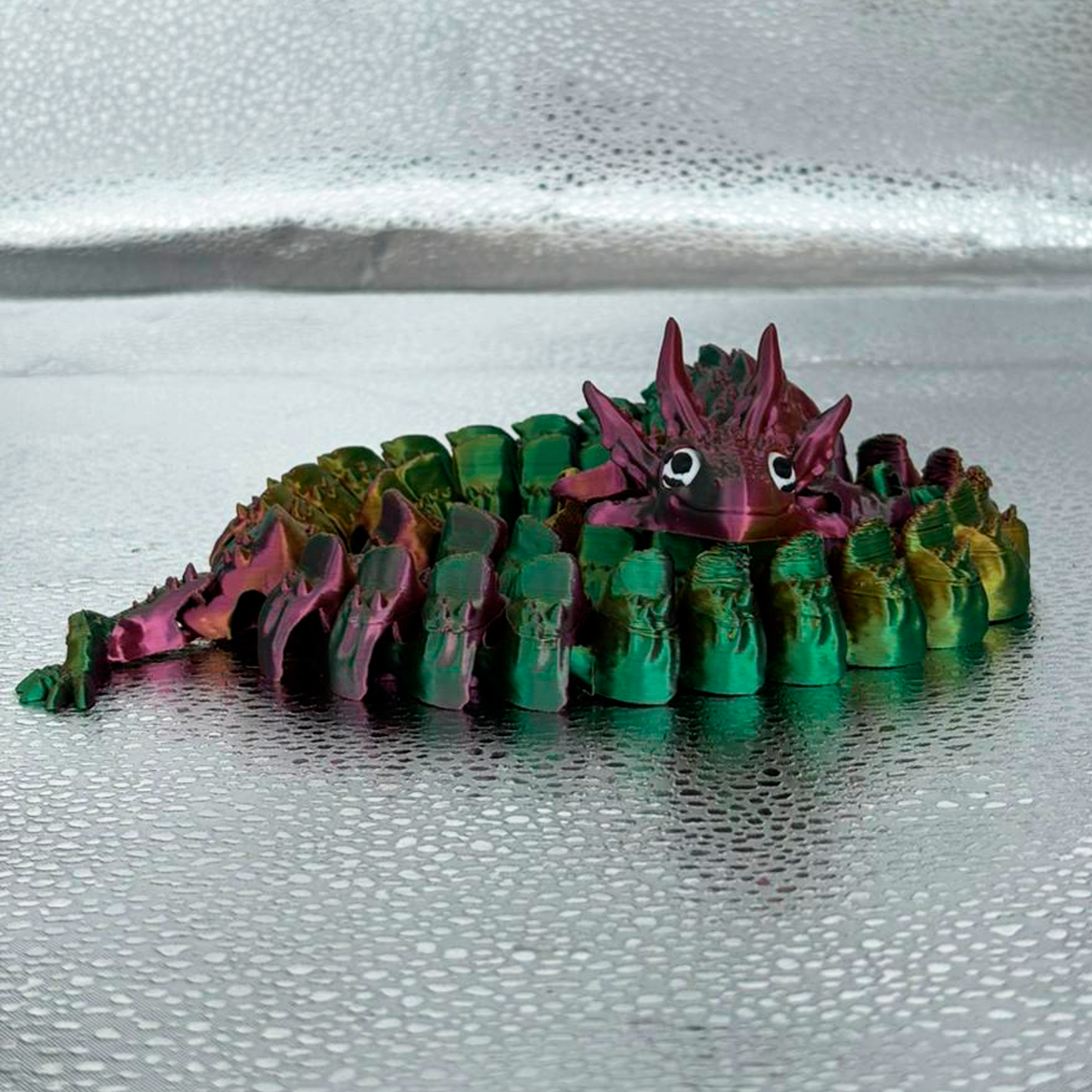 Dragão Articulado Tricolor – Edição Flex 3D | Colecionável Geek