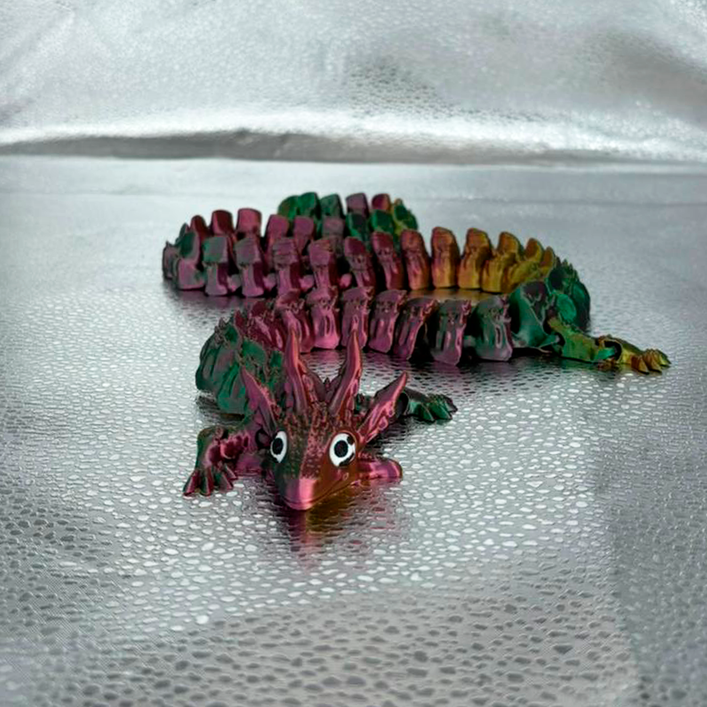 Dragão Articulado Tricolor – Edição Flex 3D | Colecionável Geek